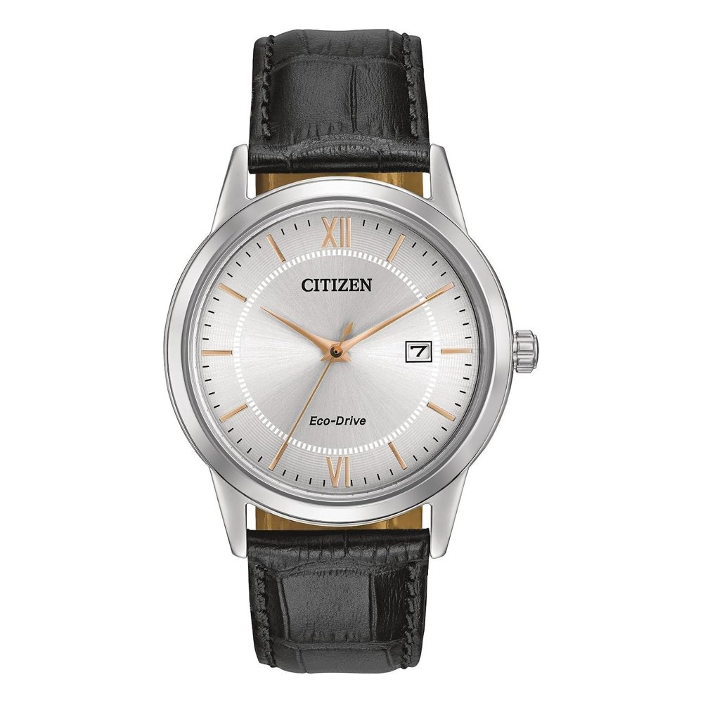 Citizen Eco-Drive clásico, correa de cuero (AW1236-03A), foto del producto