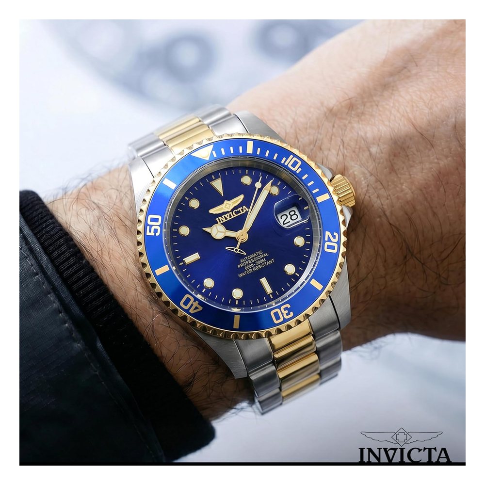 Invicta Pro Diver Automático, dos tonos con esfera azul (8928OB), foto del producto