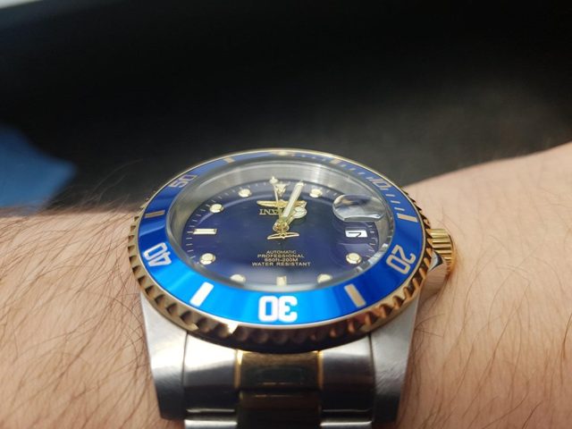 Foto de F. B. con su reloj