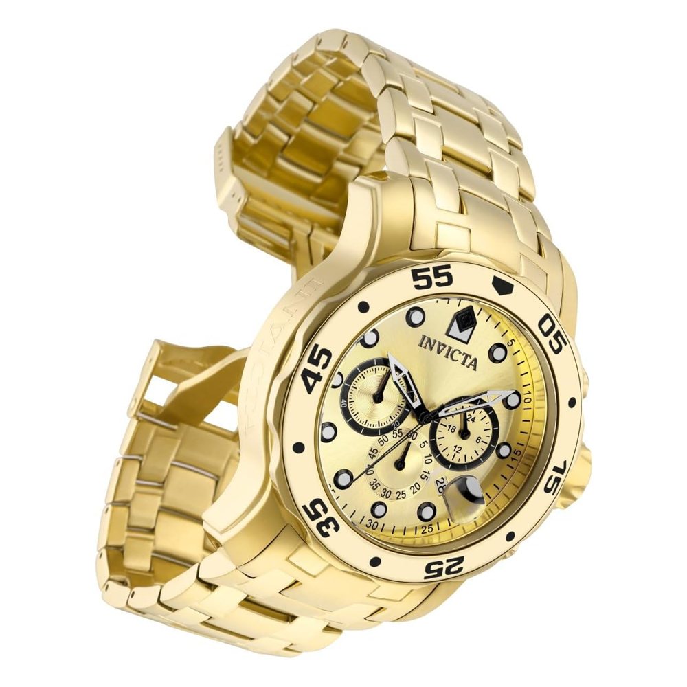 Invicta Pro Diver cronógrafo, todo en oro (0074), foto del producto