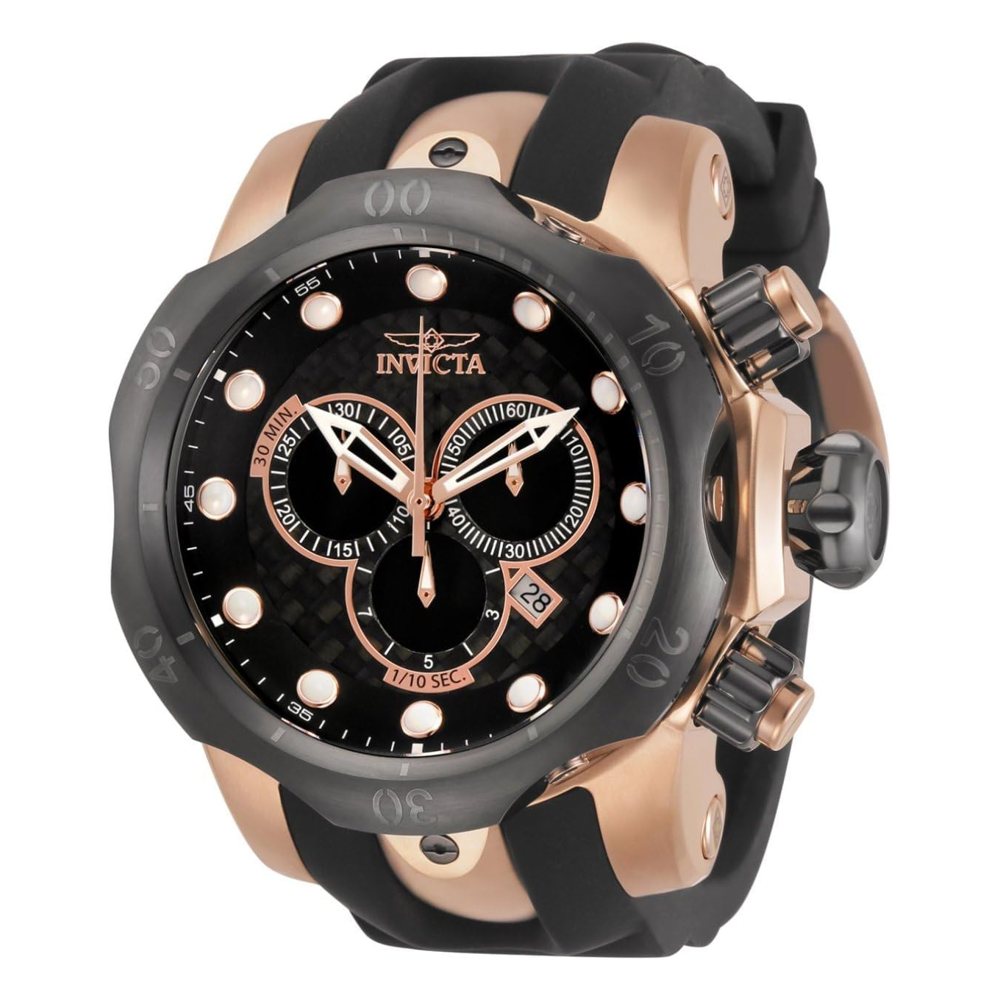 Invicta Venom cronógrafo, negro y oro rosa (0361), foto del producto